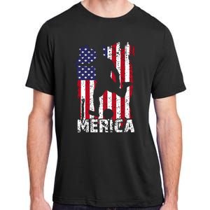 Patriotic 4th Of July Soccer Merica Usa Flag Boy Adult ChromaSoft Performance T-Shirt