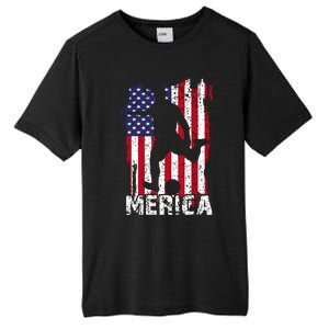 Patriotic 4th Of July Soccer Merica Usa Flag Boy Tall Fusion ChromaSoft Performance T-Shirt