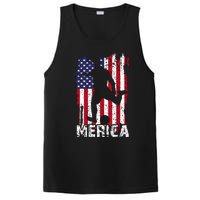 Patriotic 4th Of July Soccer Merica Usa Flag Boy PosiCharge Competitor Tank