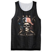 Pirate 4th Of July American Flag USA America Funny Mesh Reversible Basketball Jersey Tank