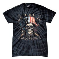 Pirate 4th Of July American Flag USA America Funny Tie-Dye T-Shirt