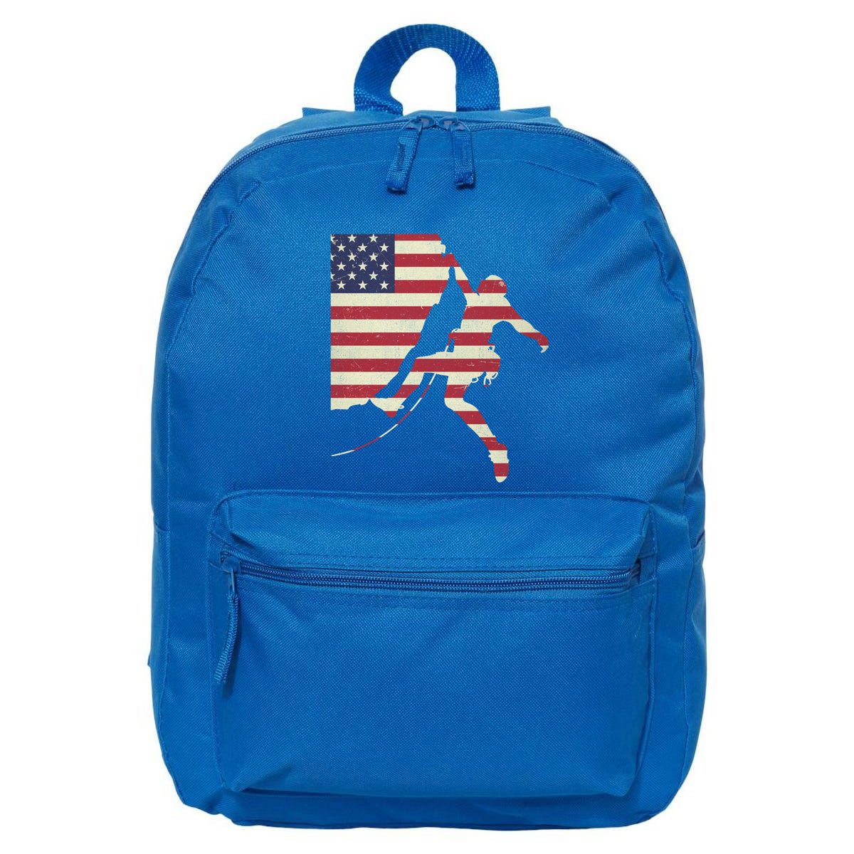 Patriotic 4th Of July American Usa Flag Rock Climbing Meaningful Gift 16 in Basic Backpack