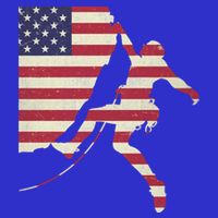Patriotic 4th Of July American Usa Flag Rock Climbing Meaningful Gift 16 in Basic Backpack