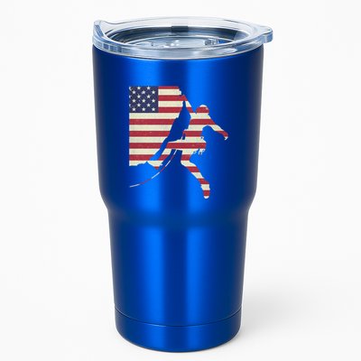 Patriotic 4th Of July American Usa Flag Rock Climbing Meaningful Gift Tumbler
