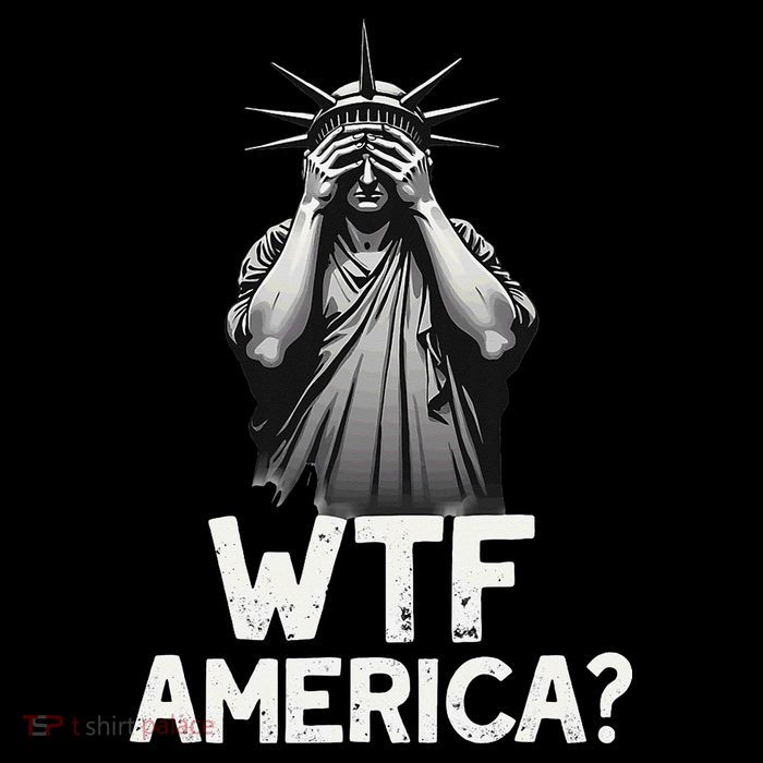Patriotic 4th Of July Statue Of Liberty WTF America Drawstring Bag