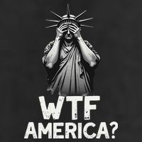 Patriotic 4th Of July Statue Of Liberty WTF America Golf Towel