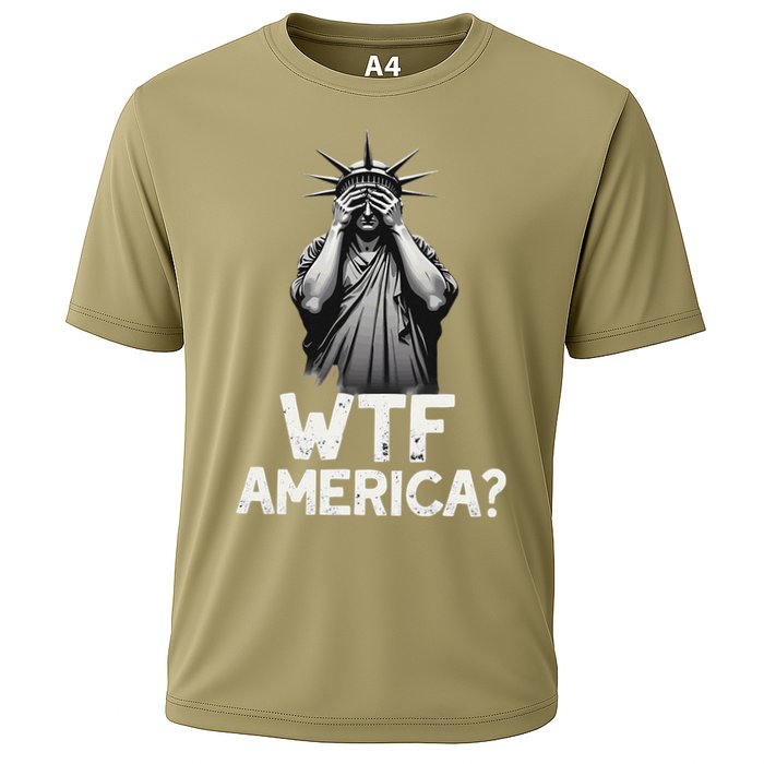 Patriotic 4th Of July Statue Of Liberty WTF America Performance Shirt
