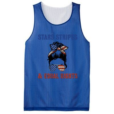 Prochoice 4th Of July Patriotic Stars Stripes Equal Rights Funny Gift Mesh Reversible Basketball Jersey Tank