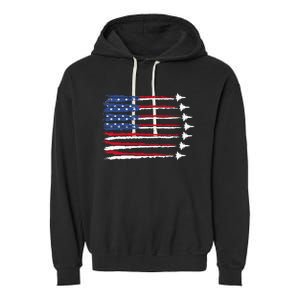 Patriotic 4th Of July USA Garment-Dyed Fleece Hoodie