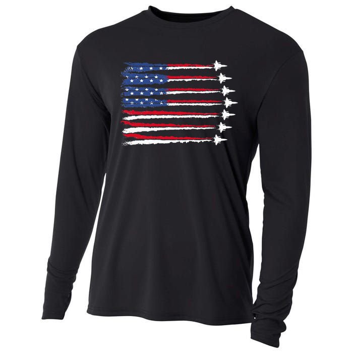 Patriotic 4th Of July USA Cooling Performance Long Sleeve Crew