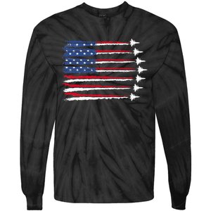 Patriotic 4th Of July USA Tie-Dye Long Sleeve Shirt