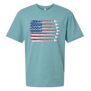 Patriotic 4th Of July USA Sueded Cloud Jersey T-Shirt