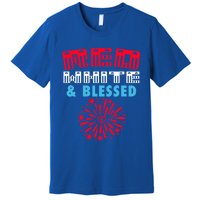 Patriotic 4th Of July Christian Red White And Blessed Cool Gift Premium T-Shirt