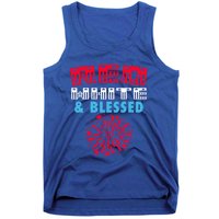 Patriotic 4th Of July Christian Red White And Blessed Cool Gift Tank Top