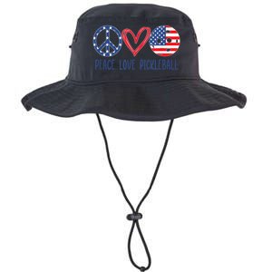 Pickleball 4th Of July Summer Tournament Peace Love Legacy Cool Fit Booney Bucket Hat