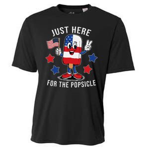 Patriotic 4th Of July Popsicle Usa Flag Cooling Performance Crew T-Shirt