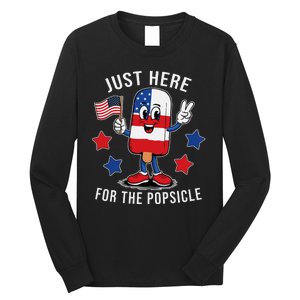 Patriotic 4th Of July Popsicle Usa Flag Long Sleeve Shirt