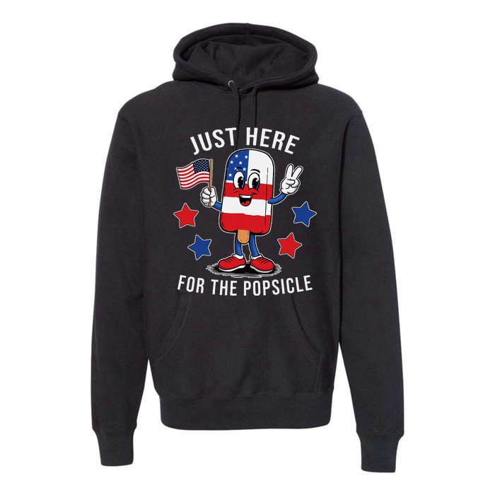 Patriotic 4th Of July Popsicle Usa Flag Premium Hoodie