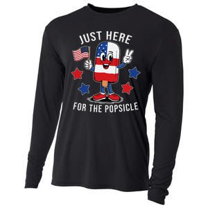 Patriotic 4th Of July Popsicle Usa Flag Cooling Performance Long Sleeve Crew