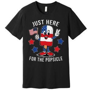 Patriotic 4th Of July Popsicle Usa Flag Premium T-Shirt