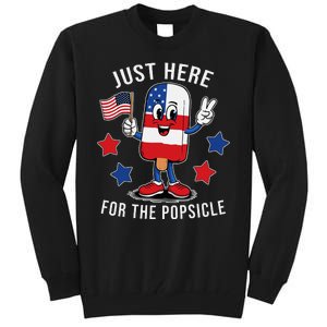 Patriotic 4th Of July Popsicle Usa Flag Tall Sweatshirt