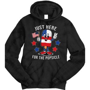 Patriotic 4th Of July Popsicle Usa Flag Tie Dye Hoodie