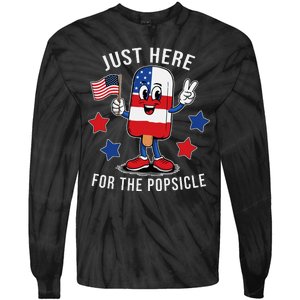 Patriotic 4th Of July Popsicle Usa Flag Tie-Dye Long Sleeve Shirt