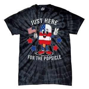 Patriotic 4th Of July Popsicle Usa Flag Tie-Dye T-Shirt