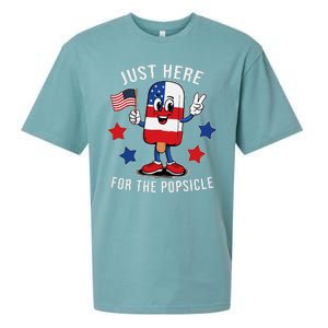 Patriotic 4th Of July Popsicle Usa Flag Sueded Cloud Jersey T-Shirt