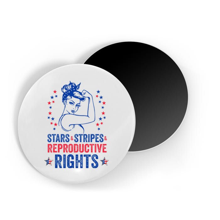 Patriotic 4th Of July Stars Stripes Reproductive Right Magnet