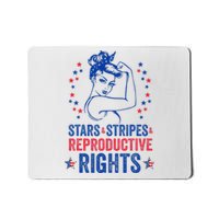 Patriotic 4th Of July Stars Stripes Reproductive Right Mousepad