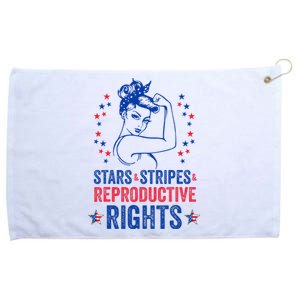 Patriotic 4th Of July Stars Stripes Reproductive Right Grommeted Golf Towel