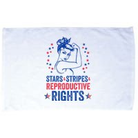 Patriotic 4th Of July Stars Stripes Reproductive Right Microfiber Hand Towel