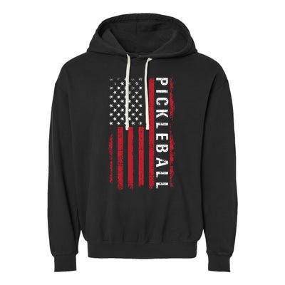 Pickleball 4th Of July Garment-Dyed Fleece Hoodie
