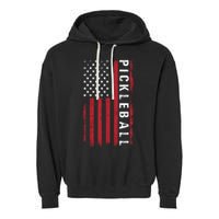Pickleball 4th Of July Garment-Dyed Fleece Hoodie
