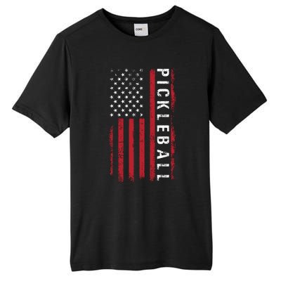 Pickleball 4th Of July Tall Fusion ChromaSoft Performance T-Shirt