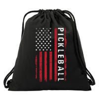 Pickleball 4th Of July Drawstring Bag