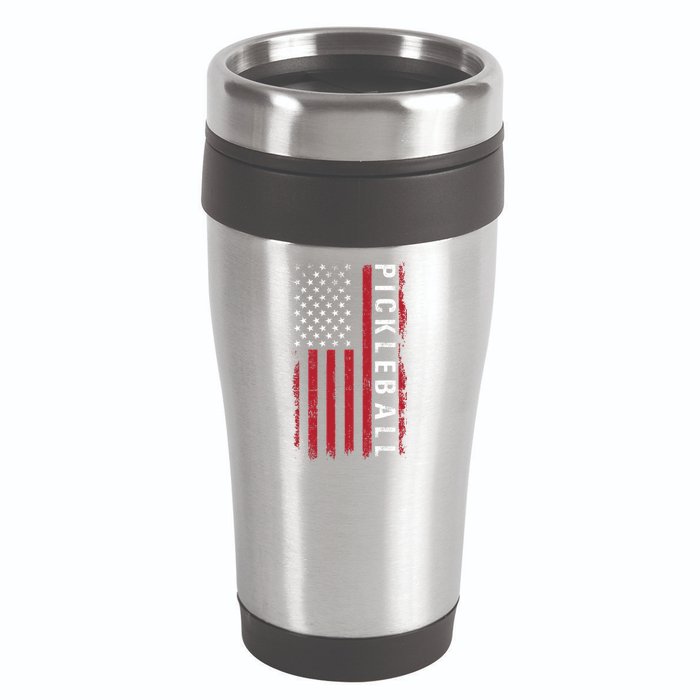 Pickleball 4th Of July 16oz Travel Tumbler