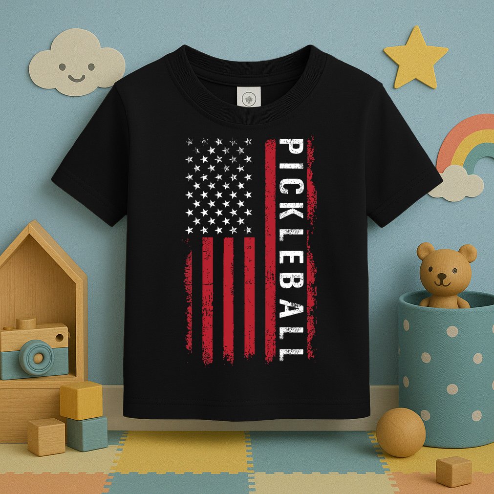 Pickleball 4th Of July Toddler T-Shirt