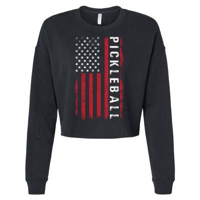 Pickleball 4th Of July Cropped Pullover Crew