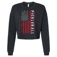 Pickleball 4th Of July Cropped Pullover Crew