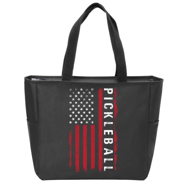 Pickleball 4th Of July Zip Tote Bag