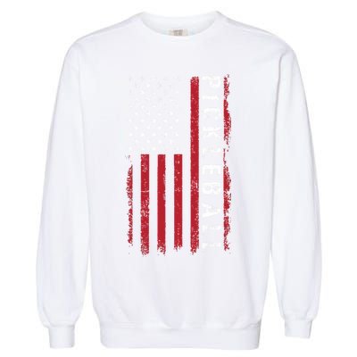 Pickleball 4th Of July Garment-Dyed Sweatshirt