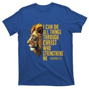 Philippians 413 Religious Lion Strengthens Christian T-Shirt