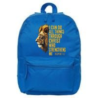 Philippians 413 Religious Lion Strengthens Christian 16 in Basic Backpack