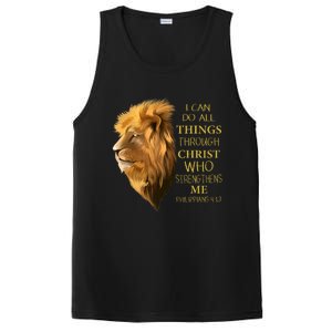 Philippians 413 Religious Lion Verses Funny Christian Gift PosiCharge Competitor Tank