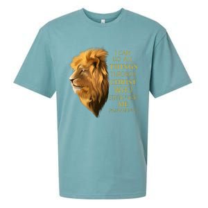 Philippians 413 Religious Lion Verses Funny Christian Gift Sueded Cloud Jersey T-Shirt