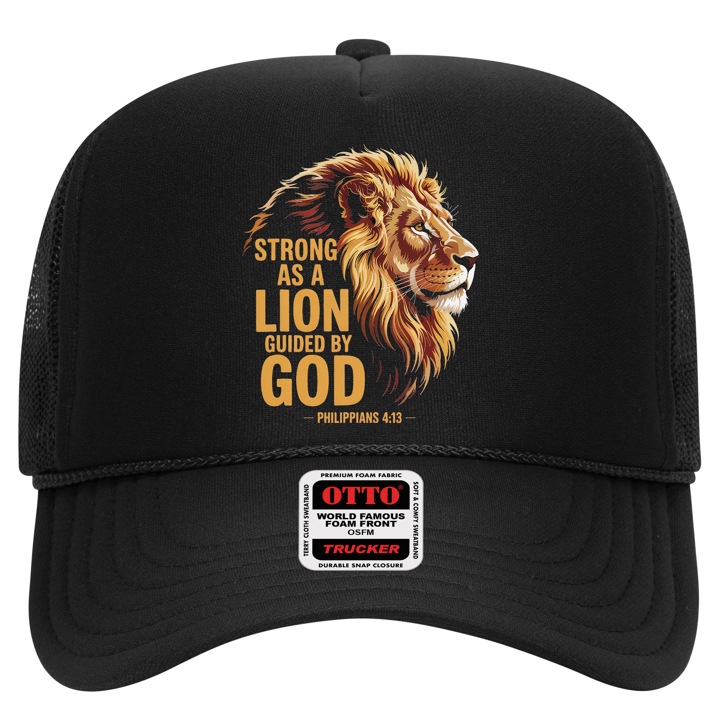 Philippians 413 Religious Lion Strengthens Christian Hat