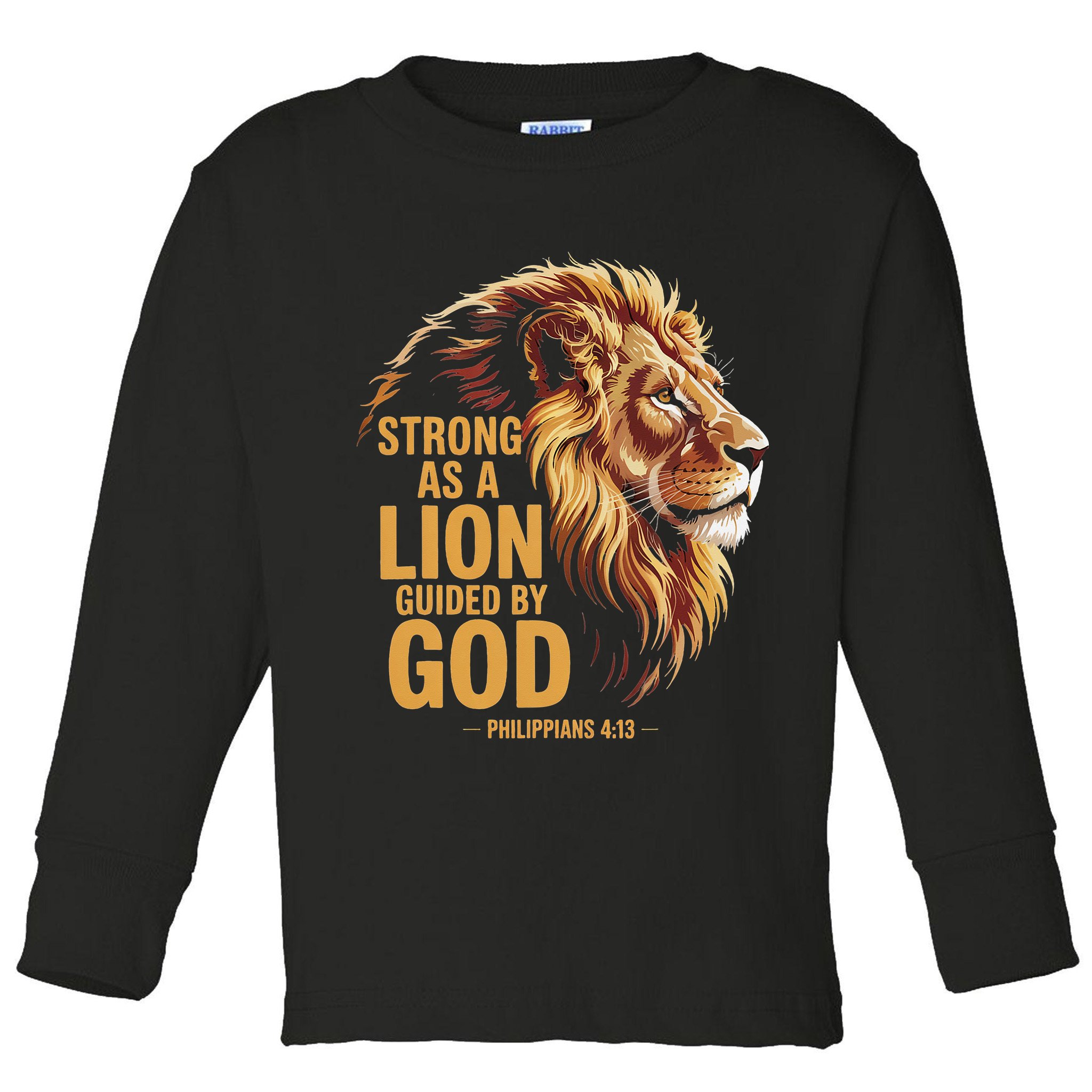 Philippians 413 Religious Lion Strengthens Christian Toddler Long Sleeve Shirt