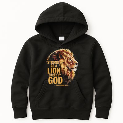 Philippians 413 Religious Lion Strengthens Christian Kids Hoodie
